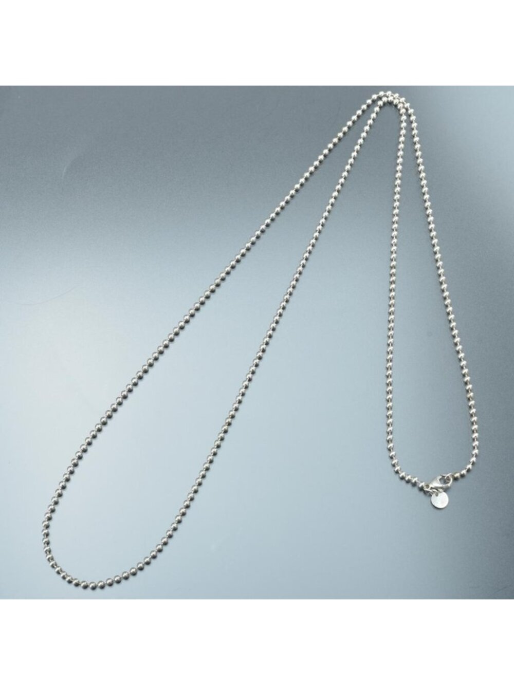 Tiffany & Co Polished Ball Chain Necklace 86 Long - Picture 3 of 7